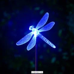 B&M Colour Changing Solar Stake Light - Dragonfly -Home Furnishings Store 286951 colour changing stake solar light dragonfly