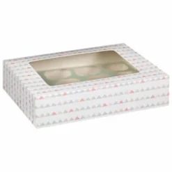 Betty Winters Large Cupcake Boxes 2pk -Home Furnishings Store 320784 4pk cupcake boxes holds 12 pastel triangles 2