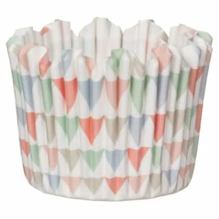 Betty Winters Paper Baking Cases 36pk - Pastel Triangles 3 Betty Winters Paper Baking Cases 36pk - Pastel Triangles - Image 3