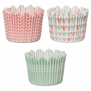 Betty Winters Paper Baking Cases 36pk - Pastel Triangles 1 Betty Winters Paper Baking Cases 36pk - Pastel Triangles