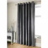 B&M Charcoal Jasmine Sparkle Velvet Eyelet Curtains 66 X 90"