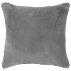 Aspen Faux Fur Cushion - Grey