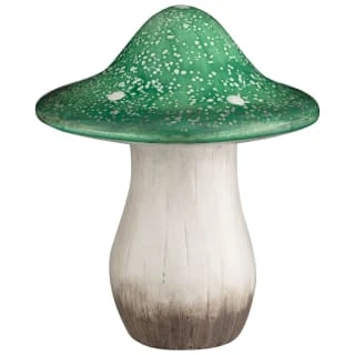 B&M Ceramic Mushroom Ornament - Green -Home Furnishings Store 379532 ceramic mushroom ornament green
