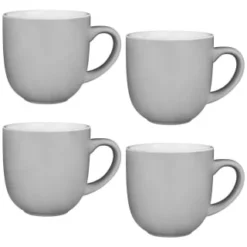 Simply Everyday Gloss Mugs 4pk - Grey
