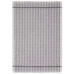 B&M Check Tea Towels - Black 3pk -Home Furnishings Store 380307 3pk check tea towels black 3