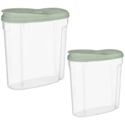 B&M Cereal Storage Container Set 2pk - Sage