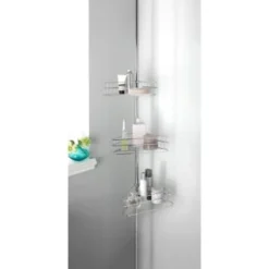B&M Chrome 3 Level Tension Shower Caddy