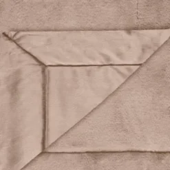 Heritage Collection Aspen Faux Fur Throw - Mink -Home Furnishings Store 383183 aspen throw dark mink 3