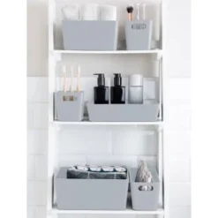 Soho Storage Tub 10 X 30 X 10cm - Grey -Home Furnishings Store 384404 384408 384417 soho box grey group1
