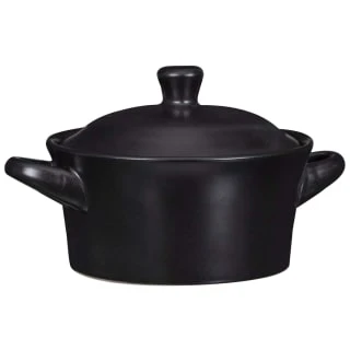 B&M Casserole Dish With Lid - Matte Black 1 B&M Casserole Dish With Lid - Matte Black
