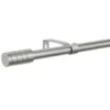 B&M Small Silver Barrel Curtain Pole 122-213cm