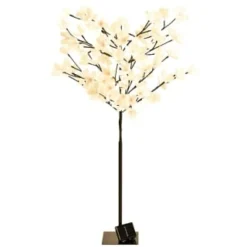 Solar Powered Magnolia Blossom Tree 4ft 7 Solar Powered Magnolia Blossom Tree 4ft -Home Furnishings Store 393029 4ft solar powered magnolia blossom tree 2