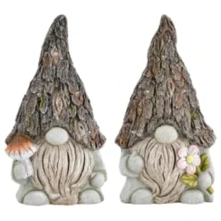 B&M Solar Rustic Gonk Gnome Ornament - Mushroom -Home Furnishings Store 393242 solar rustic gonk gnome ornament group