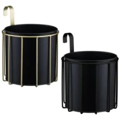 B&M New York Planter With Hook - Gold -Home Furnishings Store 393659 new york planter with hook group