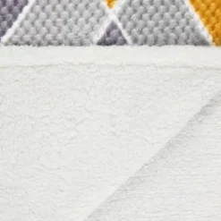 B&M Simply Geo Waffle Throw - Ochre -Home Furnishings Store 394916 simply geo waffle throw ochre 4