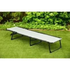 Dakota Premium 3 Position Folding Relaxer Bed - Grey -Home Furnishings Store 395732 dakota premium 3 position folding relaxer bed 2