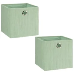 Lokken Cord Storage Cubes 2pk - Sage -Home Furnishings Store 395812 2pk lokken storage cubes sage 4